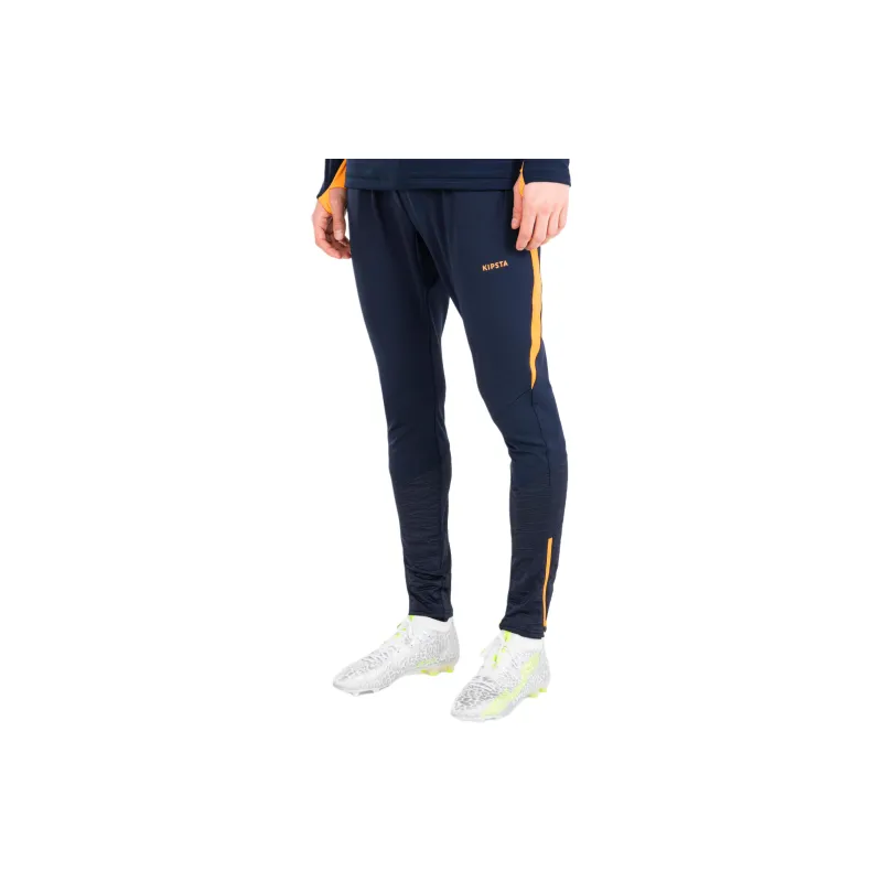 DECATHLON KIPSTA CLR Soccer Bottoms Men's Gray Blue/Fluorescent Light Orange-2