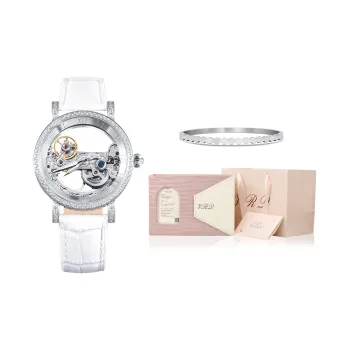 VRQ Faith Series Pure Heart Watch Automatic Mechanical Movement Watch Women's Watch Cut Out Dial