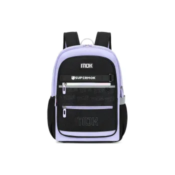 MOK Oxford Backpack Regular Unisex Black Red/Black Purple