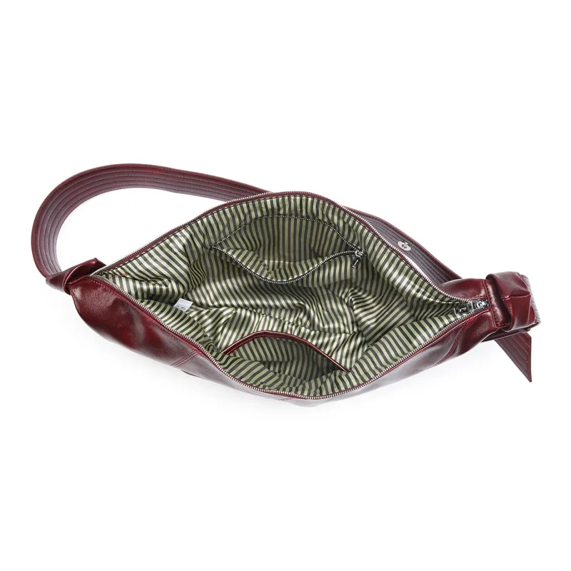 Dubaolu Synthetic Leather Shoulder Bag Crossbody Bag Regular Women's Coffee/Cocoa Brown/Burgundy-21