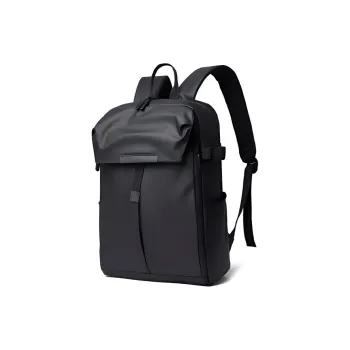 GEERDUN PU Backpack Laptop Bag Regular Men's Gray/Black/Blue