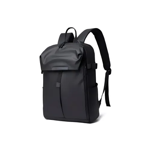 GEERDUN PU Backpack Laptop Bag Regular Men's Gray/Black/Blue