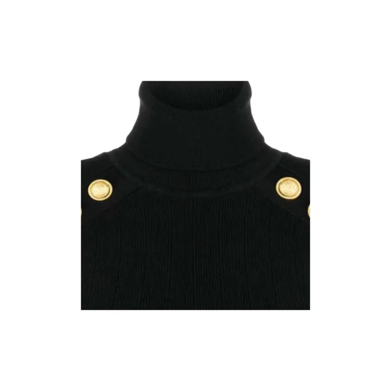 BALMAIN Button Detailed Knitted Jumper-6