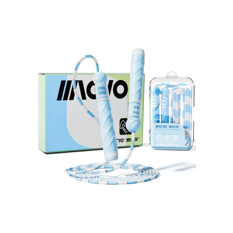 MACYO Student Supply Non Countable Jump Ropes Kids TPE+Cotton Rope+ABS+Silicone Controller-2