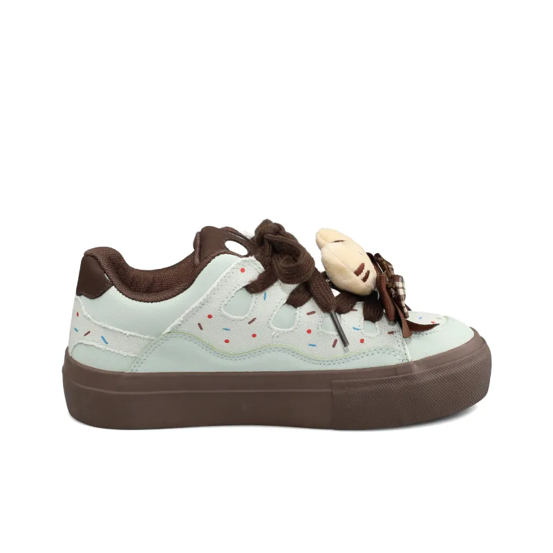 B10CROWN Anti Slip Wear Resistant Lightweight Breathable Low Top Skateboard Shoes Women's-2