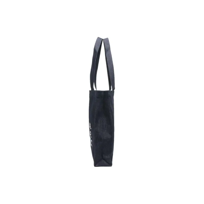 A.P.C Cotton One Shoulder Handbag Women's Black & White-3