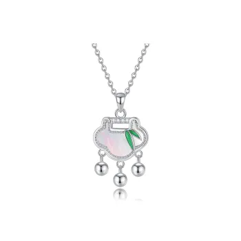 MIAOYINGE S925 Silver White Mother Of Pearl Necklaces Women's