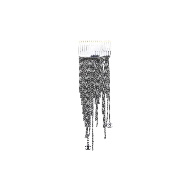 CHANEL 2000 Cc Chain Hair Pin-1