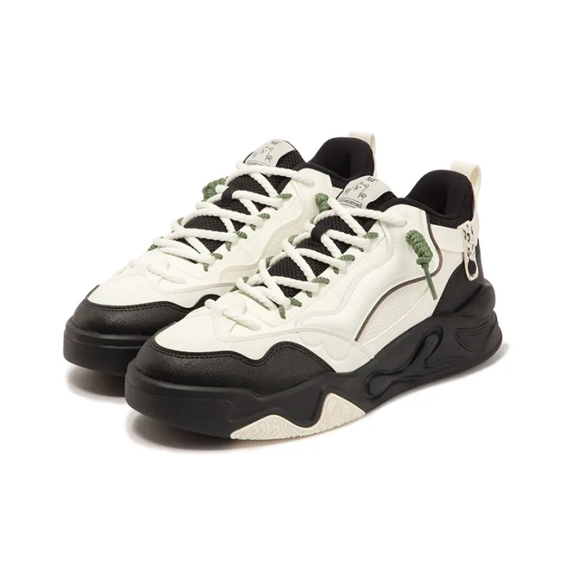 361° Jincheng Slip Resistant, Abrasion Resistant, Thermal Low Top Casual Shoes Men's White Black-2