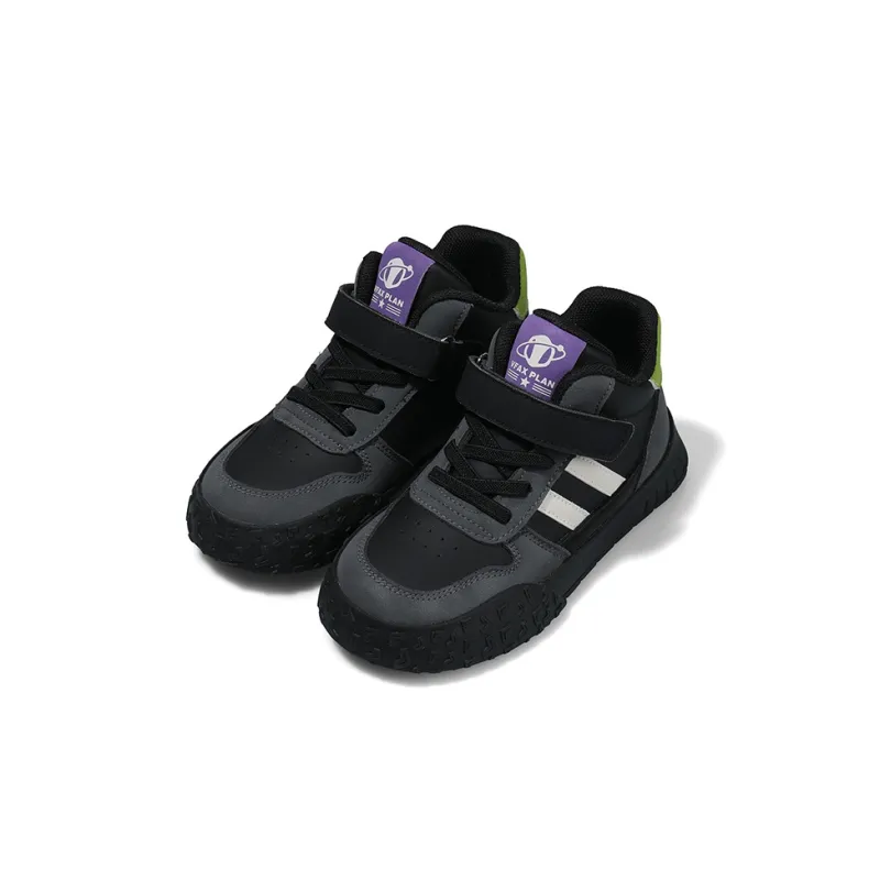 BIG WASP Slip Resistant Anti Kick Abrasion Resistant Mid Top Kids' Skateboarding Shoes Kids'-2