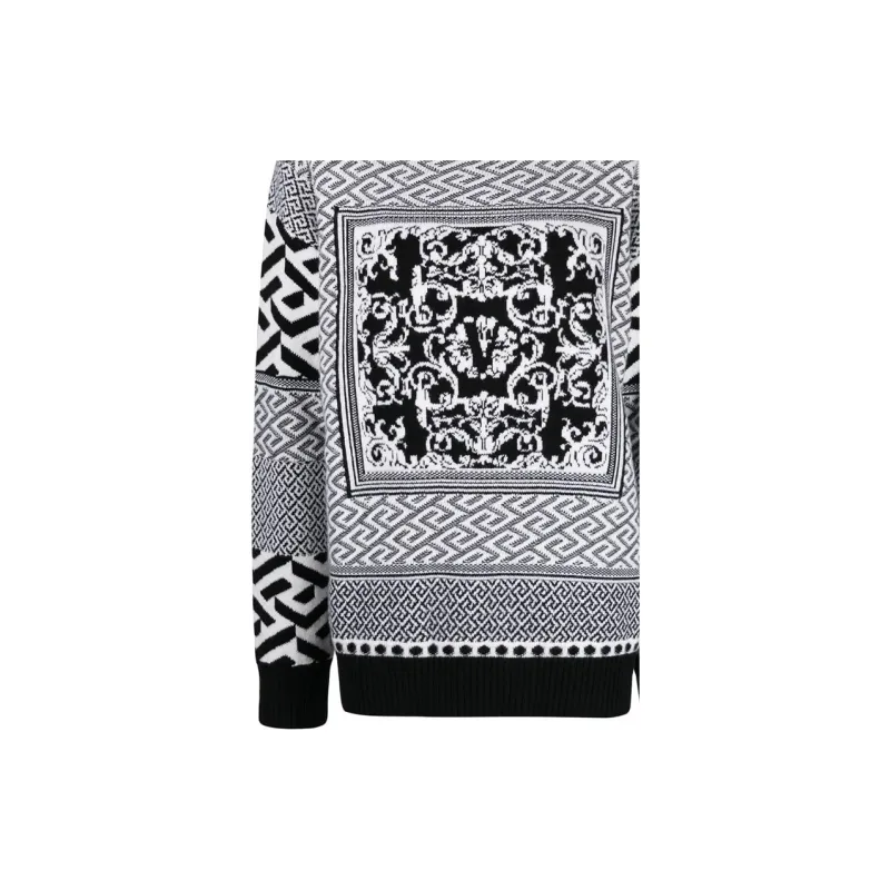 VERSACE Cashmere Sweaters Women's Gray-4