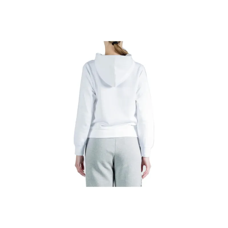 Comme Des Garcons Play Women's Red Stacked Heart Zip Up Hoodie White-3