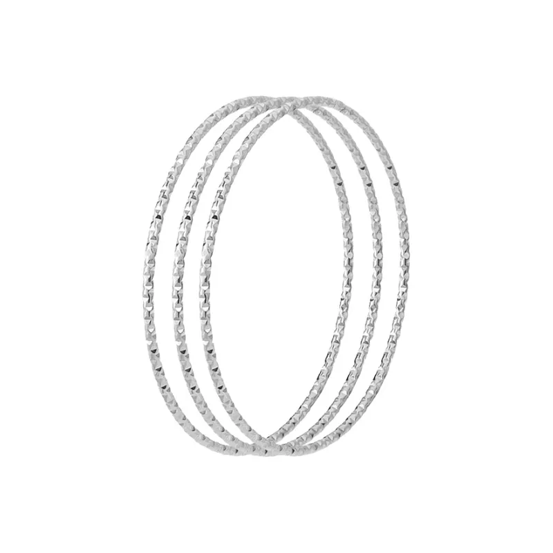 NATURALLYJOJO Titanium Steel Bangles Women's Gold/Silver-4