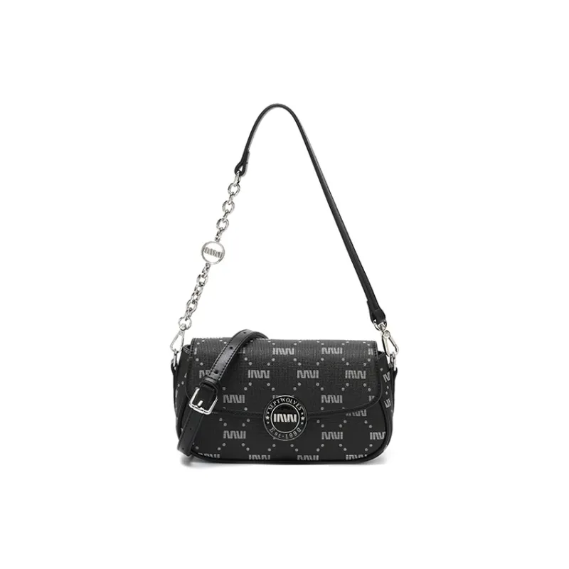 SEPTWOLVES Pu Crossbody Bag Shoulder Bag Regular Women's Black-0