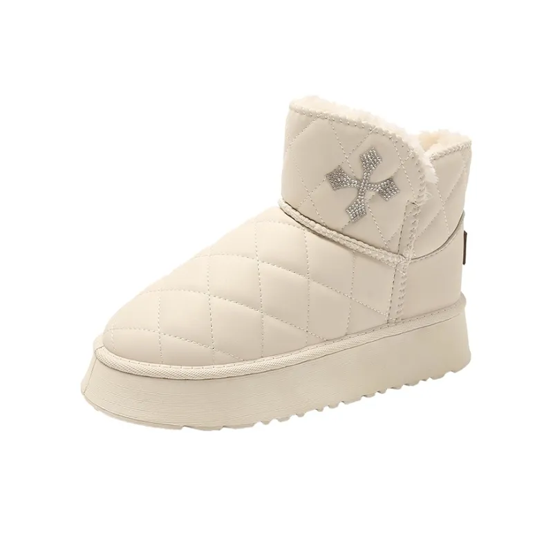 M.M Party Thermal Slip Resistant Short Snow Boots Women's-10