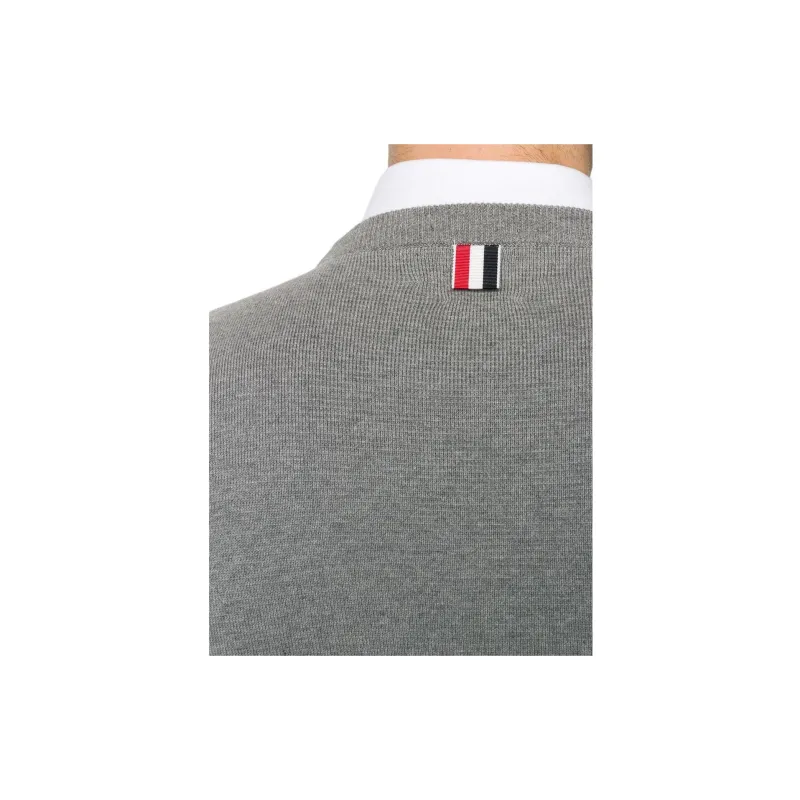 THOM BROWNE Rwb Striped Crewneck Sweatshirt-4