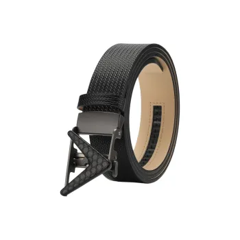 Callaway Top Grain Cow Leather Leather Belts Unisex Black/White Width: 3.8cm