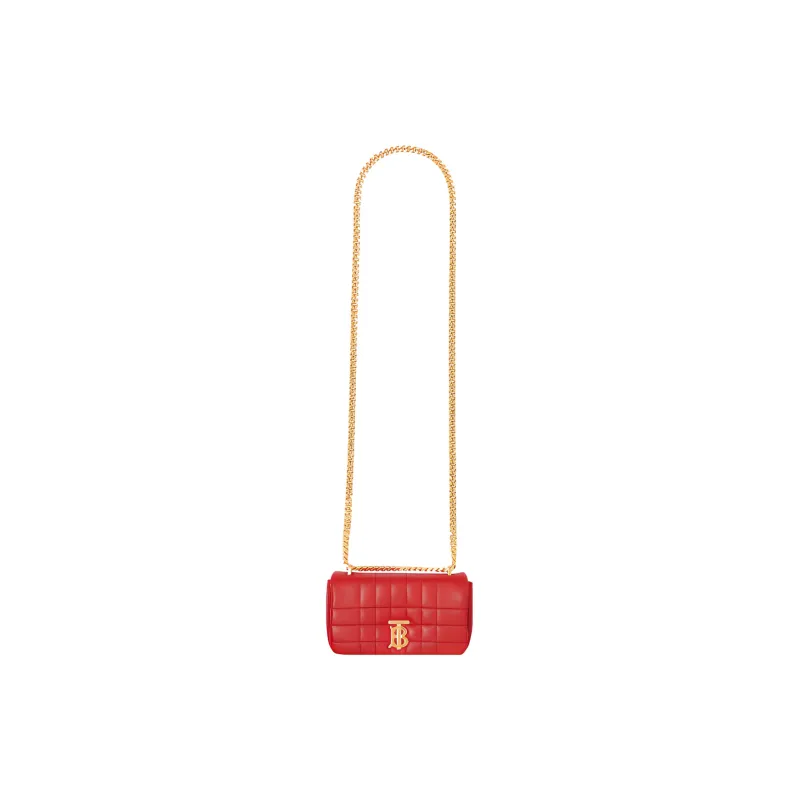 Burberry Lola Lola Bag Lambskin Crossbody Bag Shoulder Bag Mini Women's Bright Red-4