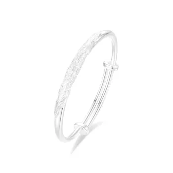 Cuz Strange Intention S999 Fine Silver Bangles Women's