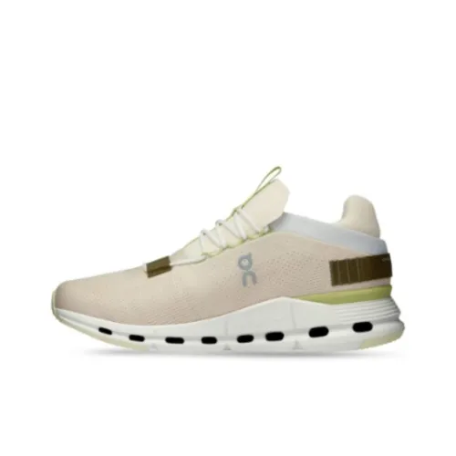 On Cloudnova Anti Slip Wear Resistant Low Top Casual Running Shoes Men's White