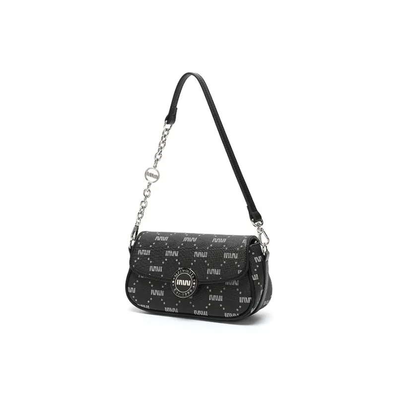 SEPTWOLVES Pu Crossbody Bag Shoulder Bag Regular Women's Black-3