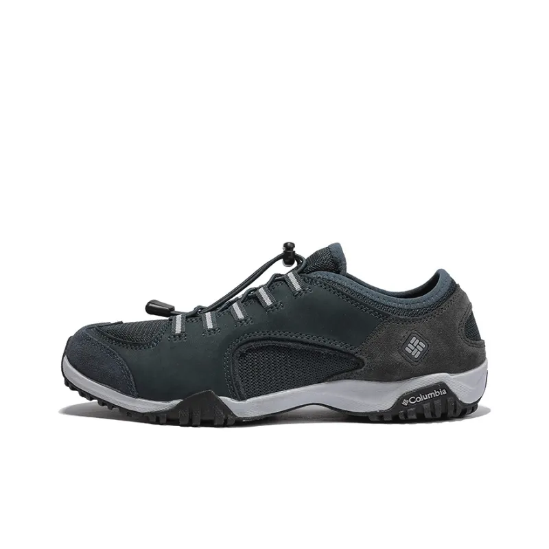 Columbia Cushioning Anti Slip And Wear Resistant Low Top Trekking Shoes Men's Dark Blue Green-0
