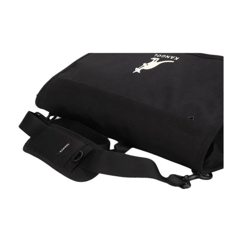 KANGOL Polyester Messenger Bag Portable Crossbody Bag Shoulder Bag Regular Unisex Black-4