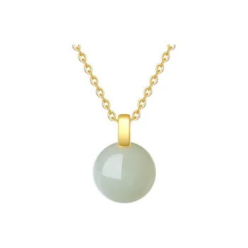 Zhi Yue Hetian Jade Necklaces Green Jade Women's