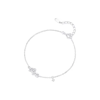 Love Link S925 Silver Bracelets Women's