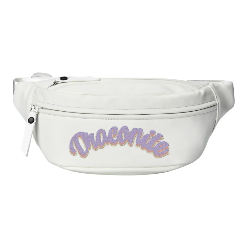 DRACONITE Polyester One Shoulder Crossbody Fanny Pack Sling Bags Regular Unisex White-0