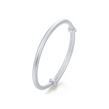 QIANCHANG S999 Fine Silver Bangles Women's