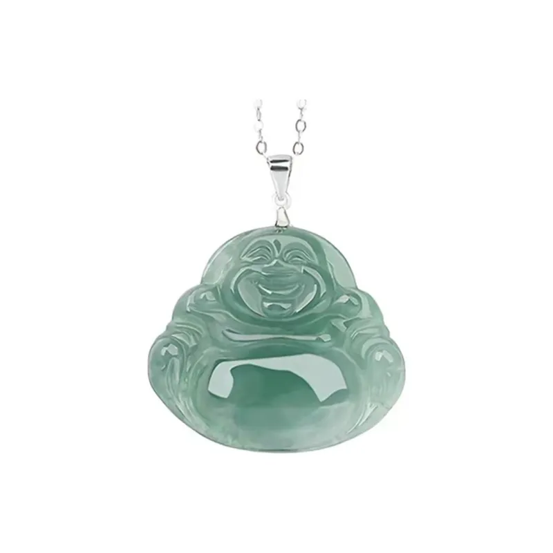Zhen Yu Zhen Pin Ice Glutinous Jadeite Necklaces Unisex-5