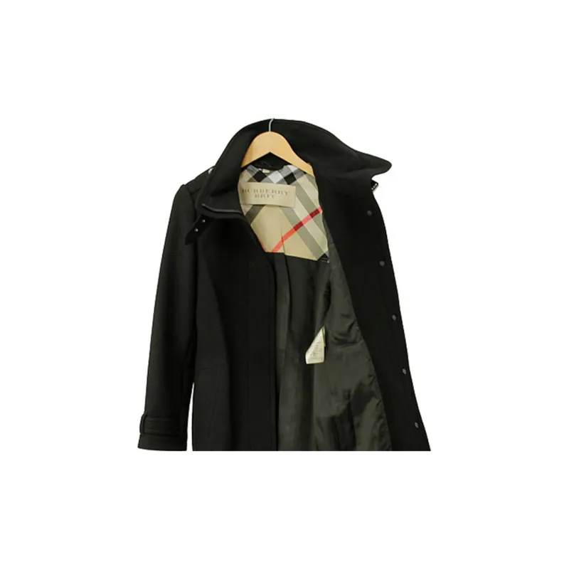 Burberry Velvet Jackets Women's Black-7