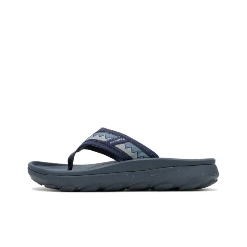 MERRELL Hut Ultra Abrasion-Resistant Slip-Resistant Flip Flops Men's Marine Blue-0
