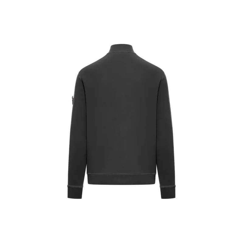 STONE ISLAND Logo Patch Zipped Sweatshirt-1