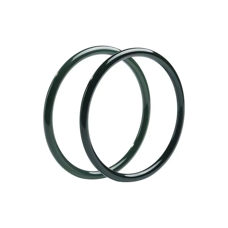 Run Ding Hetian Jade Bangles Green Jade Unisex-6