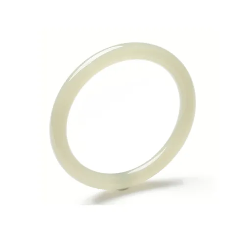 Seven Little Craftsmen Hetian Jade Bangles Pale Greenish White Jade Women's