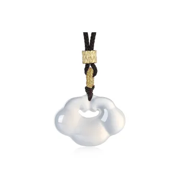Cuiya Golden Building Chalcedony Necklaces Unisex