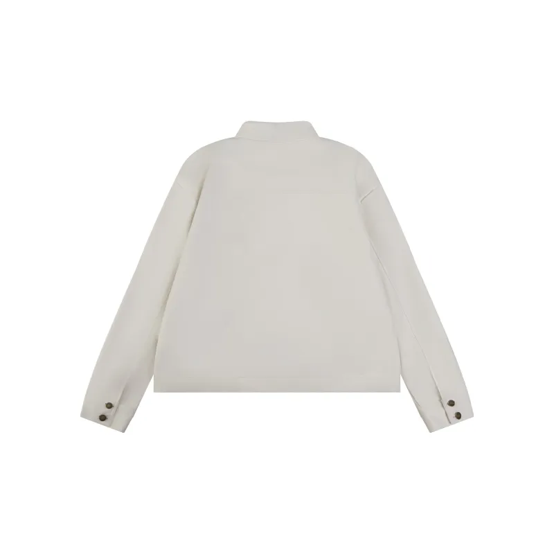 VINMUK Leather Jacket Unisex White-1