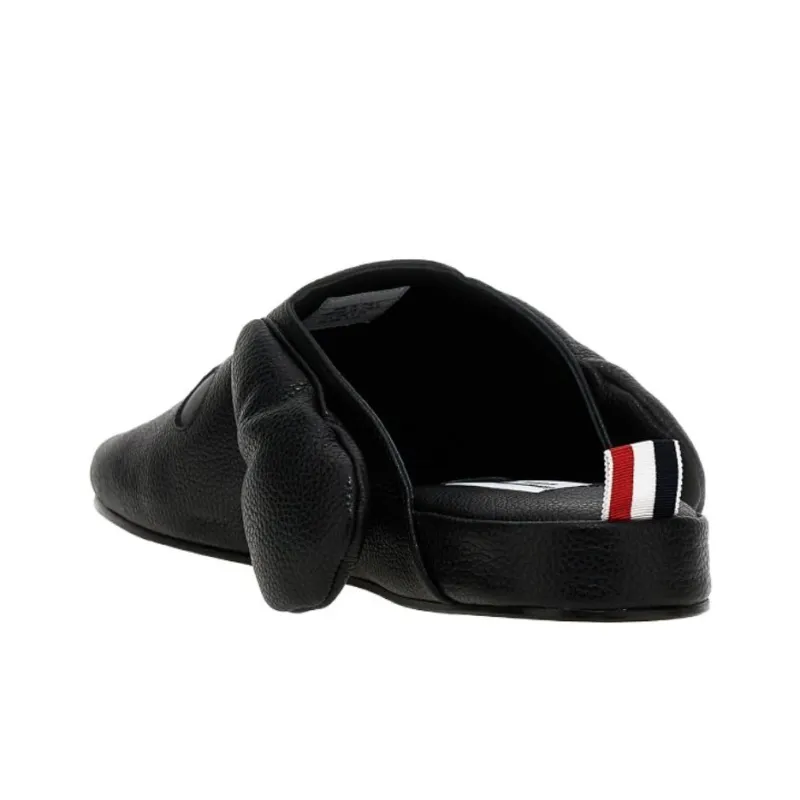 THOM BROWNE· Wrap toe Slippers Men's Black-3