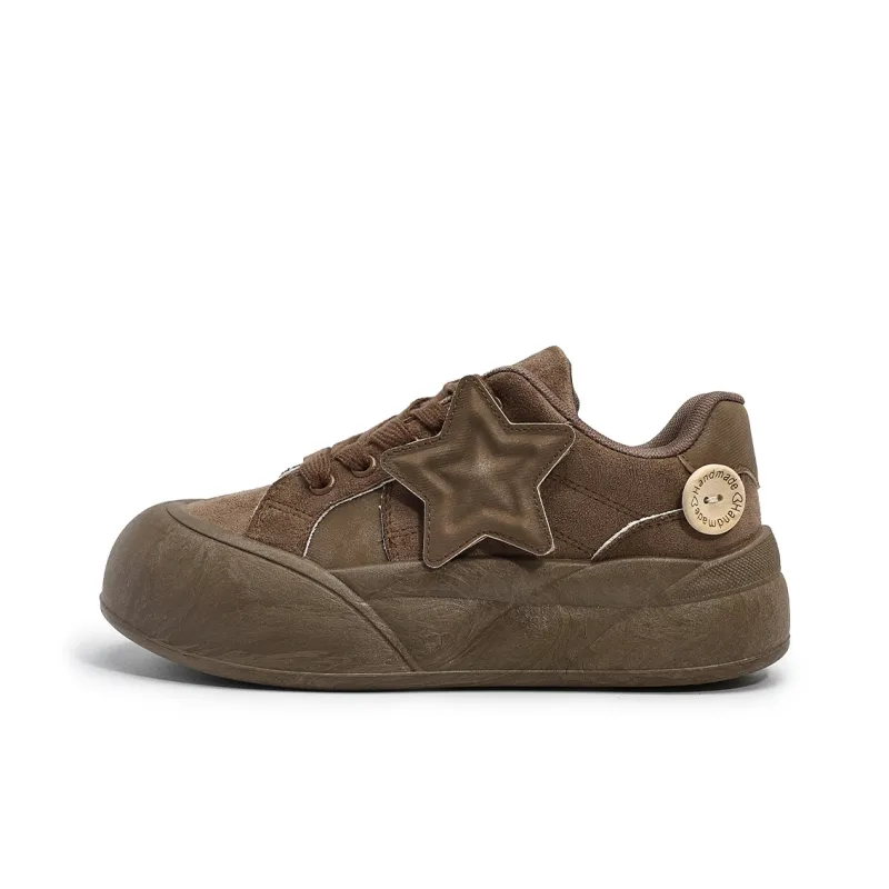 Dafu Leaps Forward Puffy Shoes Anti-Slip And Wear-Resistant Breathable Low-Top Skateboard Shoes Women's-5