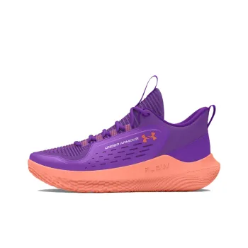 Under Armour Breakthru 5 LE Cushioning Wear-Resistant Low-Top Basketball Shoes Women's Purple-Orange