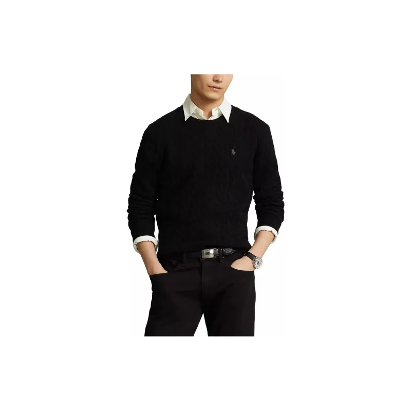 Polo Ralph Lauren Pony Embroidered Cable Knit Jumper-2