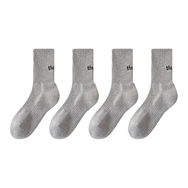 MIIOW Trend Party Series Mid Calf Socks Unisex 4 Pack-6
