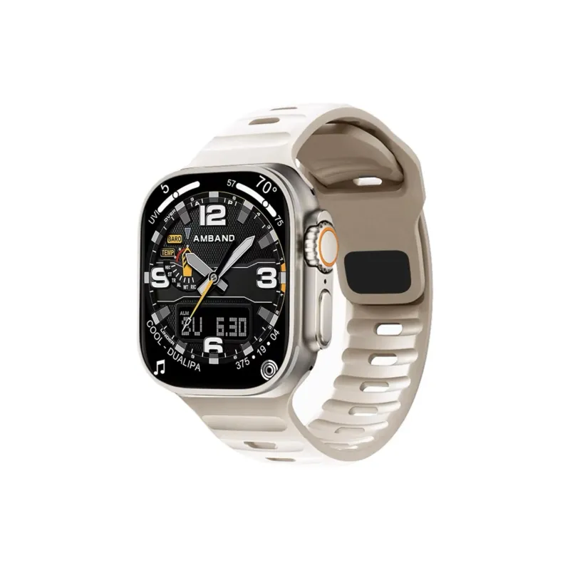 IKYOU Apple Compatibility Watch Band Silicone Material-4