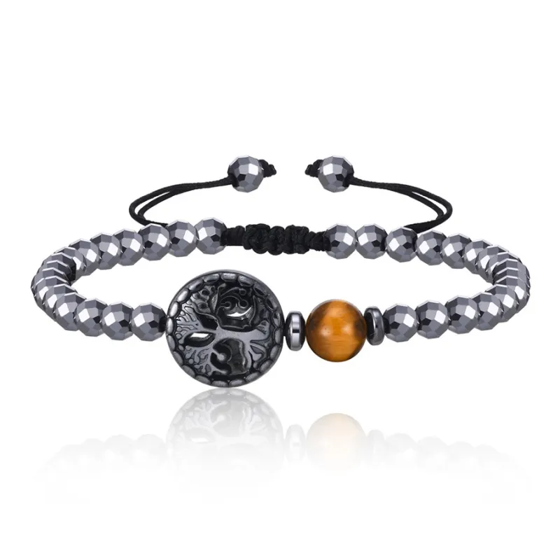 FOREVER MELODY Tiger's Eye Stone Bracelets Unisex-0