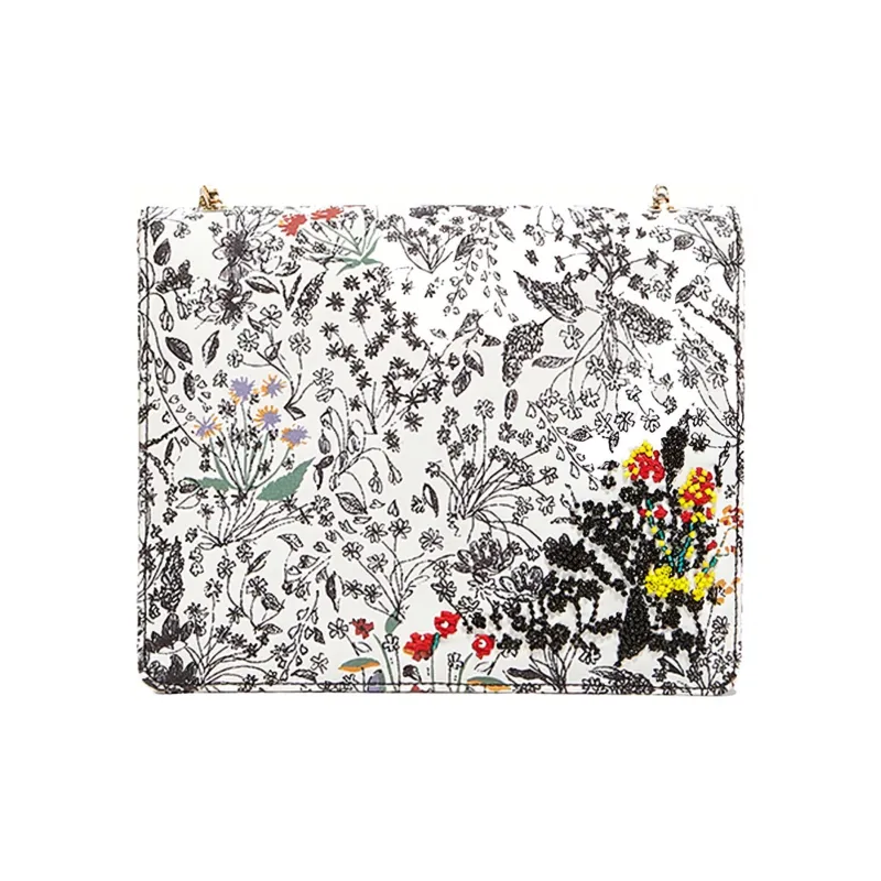 FERRAGAMO Leather Flap Bag Regular Women's Multicolor-3