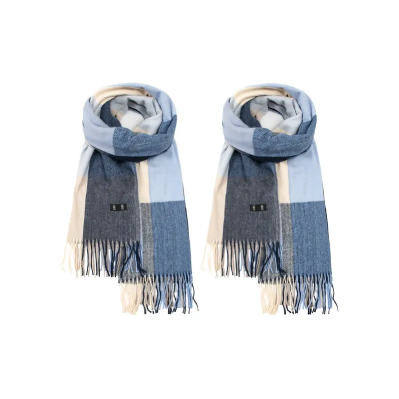 BAIJUAN Knit Scarves Unisex-15