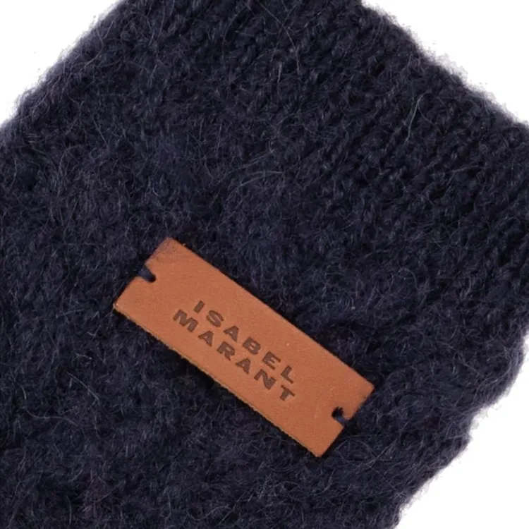 ISABEL MARANT Treva Fingerless Ribbed Gloves-2