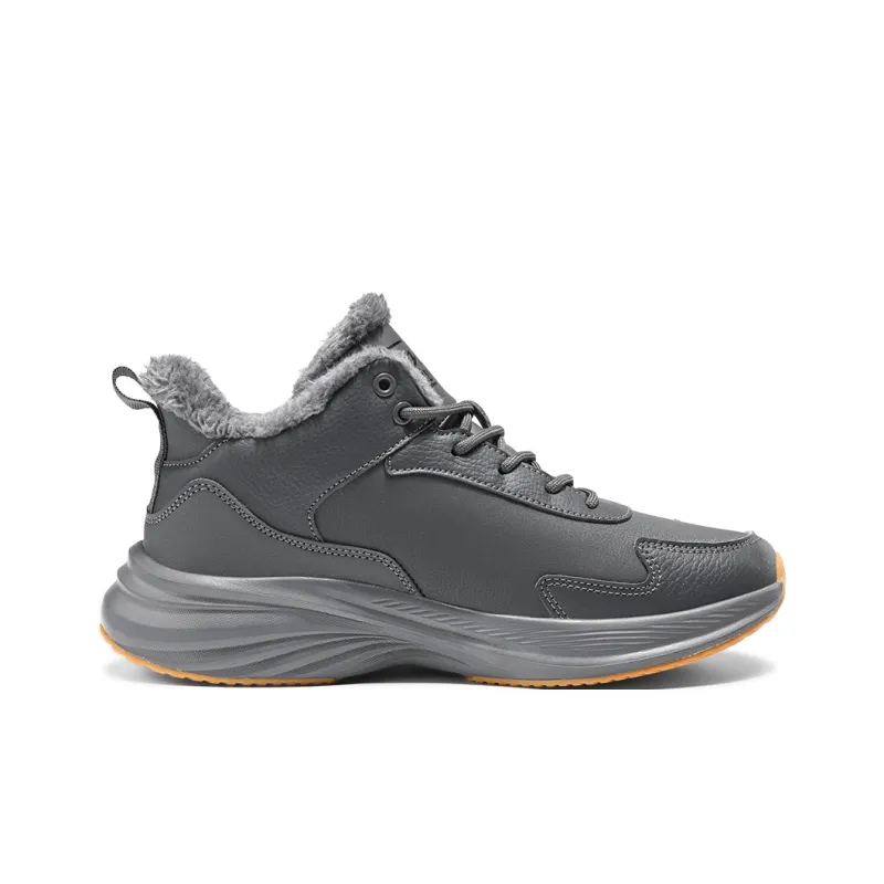 Binary Slip Resistant Thermal Mid Top Casual Shoes Men's Dark Gray-1